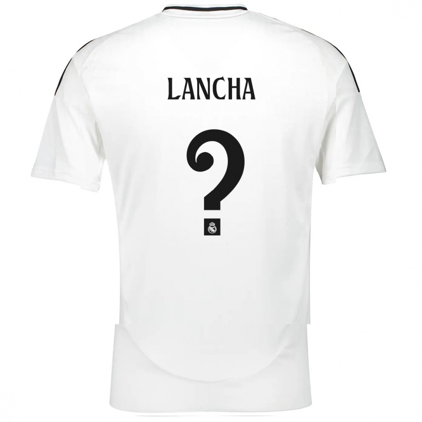 Niño Fútbol Camiseta Yeray Lancha #0 Blanco 1ª Equipación 2024/25 México