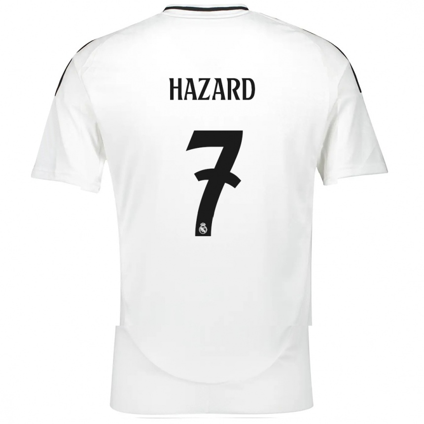 Niño Fútbol Camiseta Eden Hazard #7 Blanco 1ª Equipación 2024/25 México