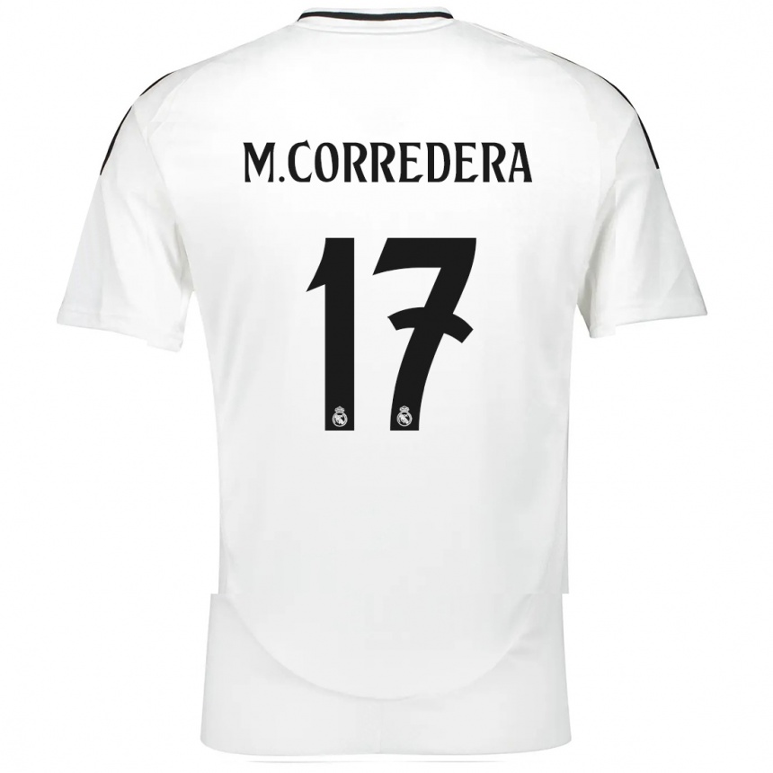 Niño Fútbol Camiseta Marta Corredera #17 Blanco 1ª Equipación 2024/25 México