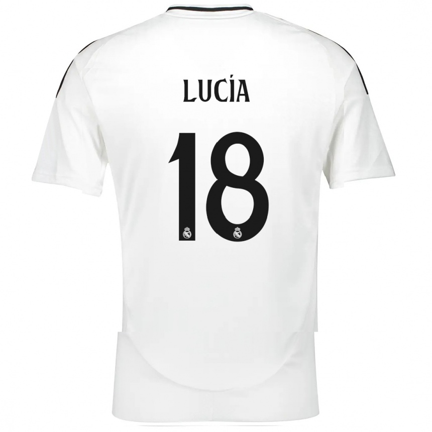 Niño Fútbol Camiseta Lucia Rodriguez #18 Blanco 1ª Equipación 2024/25 México