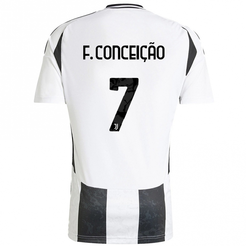 Niño Fútbol Camiseta Francisco Conceicao #7 Azul Blanco 1ª Equipación 2024/25 México