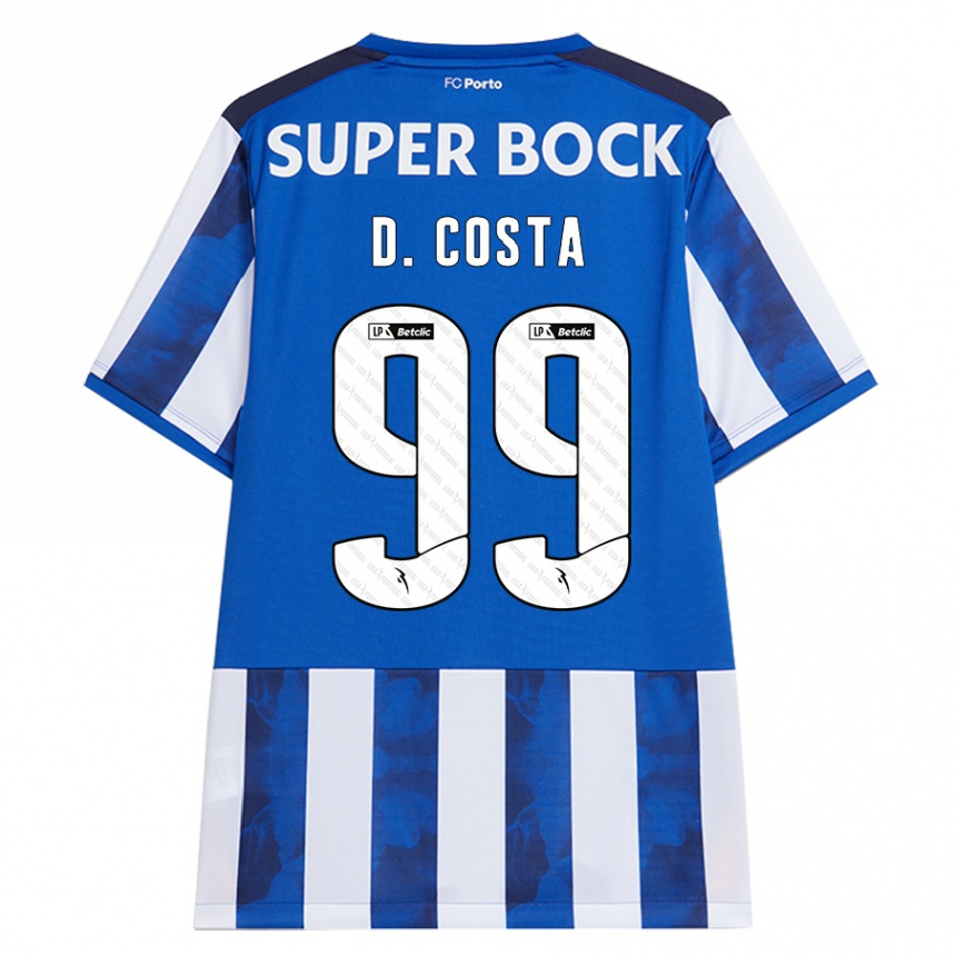 Niño Fútbol Camiseta Diogo Costa #99 Azul Blanco 1ª Equipación 2024/25 México