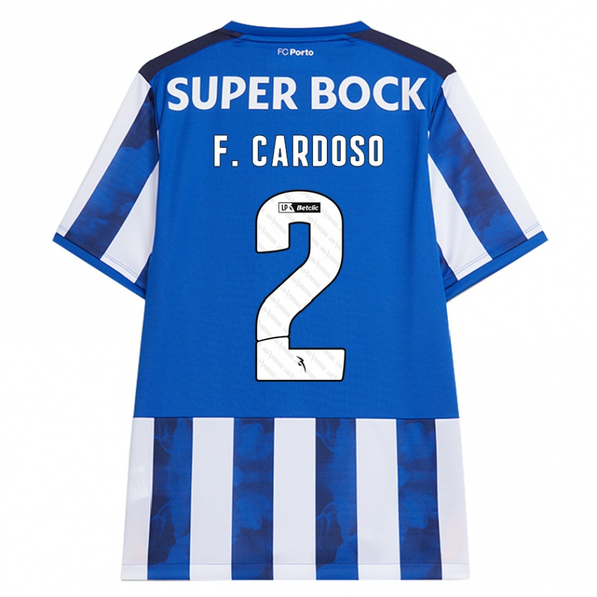 Niño Fútbol Camiseta Fabio Cardoso #2 Azul Blanco 1ª Equipación 2024/25 México