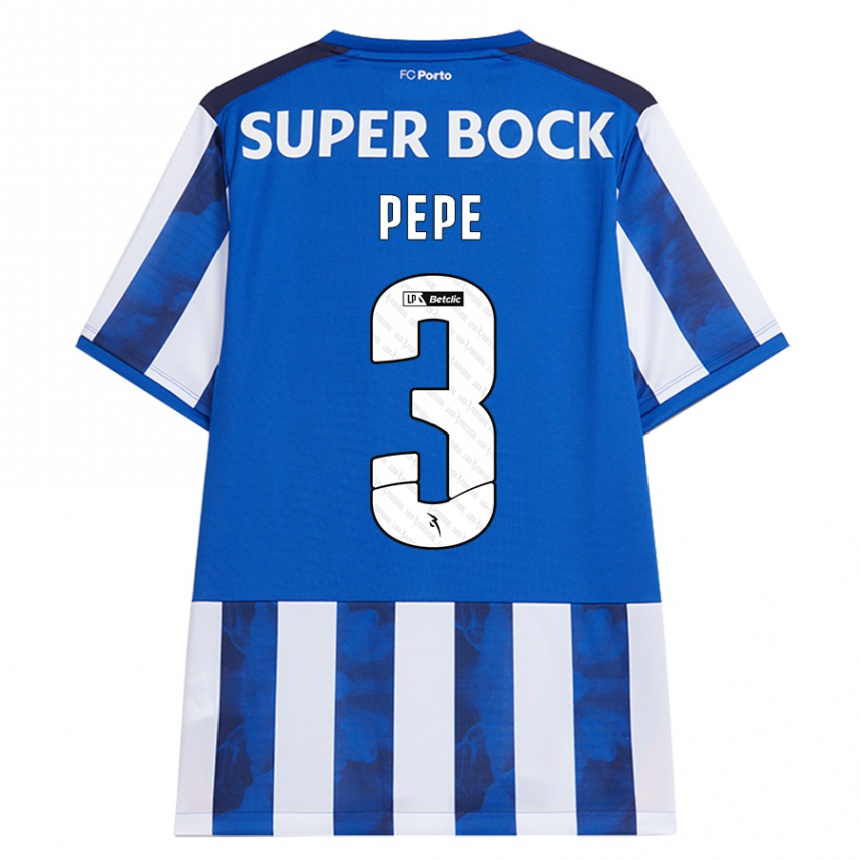 Niño Fútbol Camiseta Pepe #3 Azul Blanco 1ª Equipación 2024/25 México