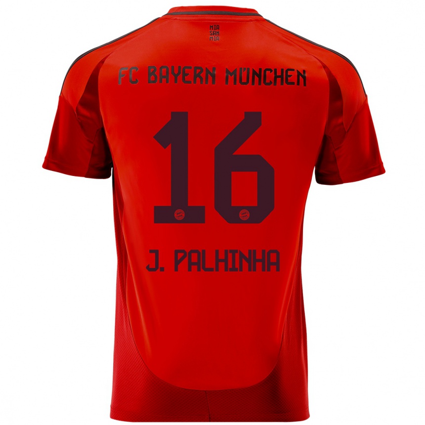 Niño Fútbol Camiseta João Palhinha #16 Rojo 1ª Equipación 2024/25 México