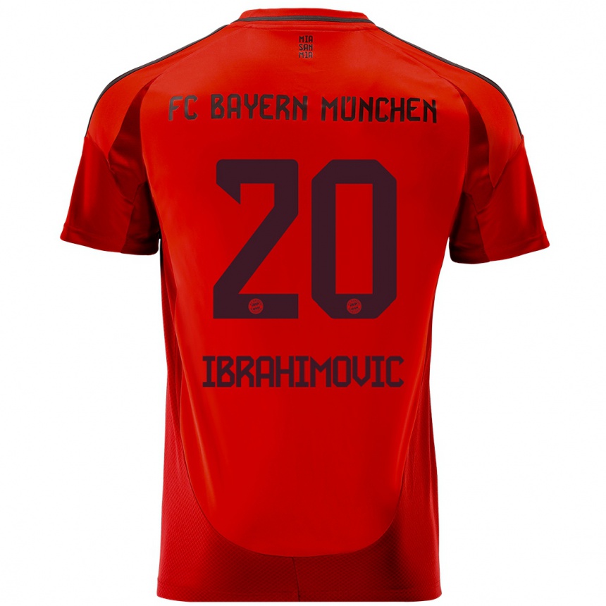 Niño Fútbol Camiseta Arijon Ibrahimovic #20 Rojo 1ª Equipación 2024/25 México