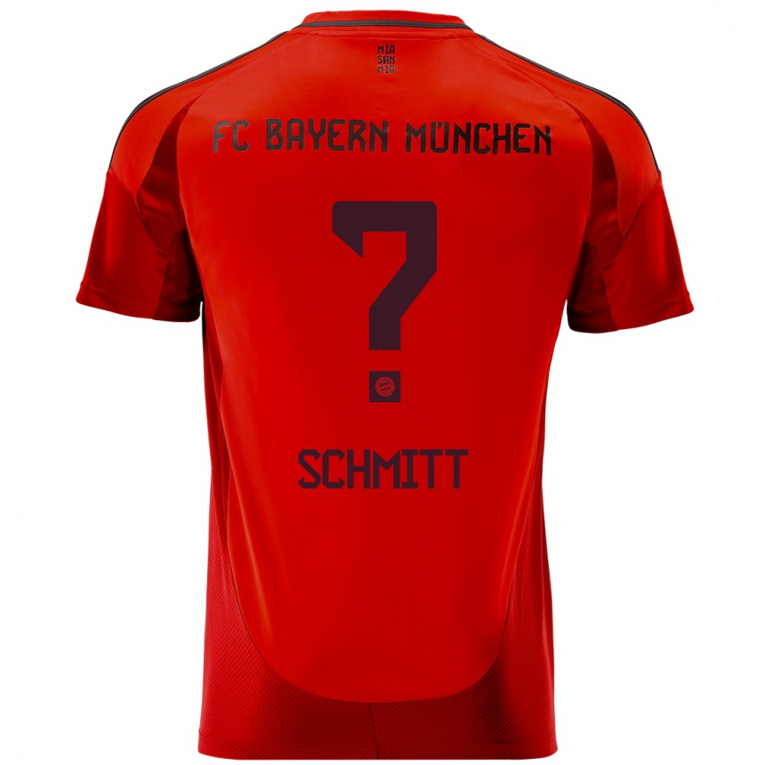 Niño Fútbol Camiseta Max Schmitt #0 Rojo 1ª Equipación 2024/25 México