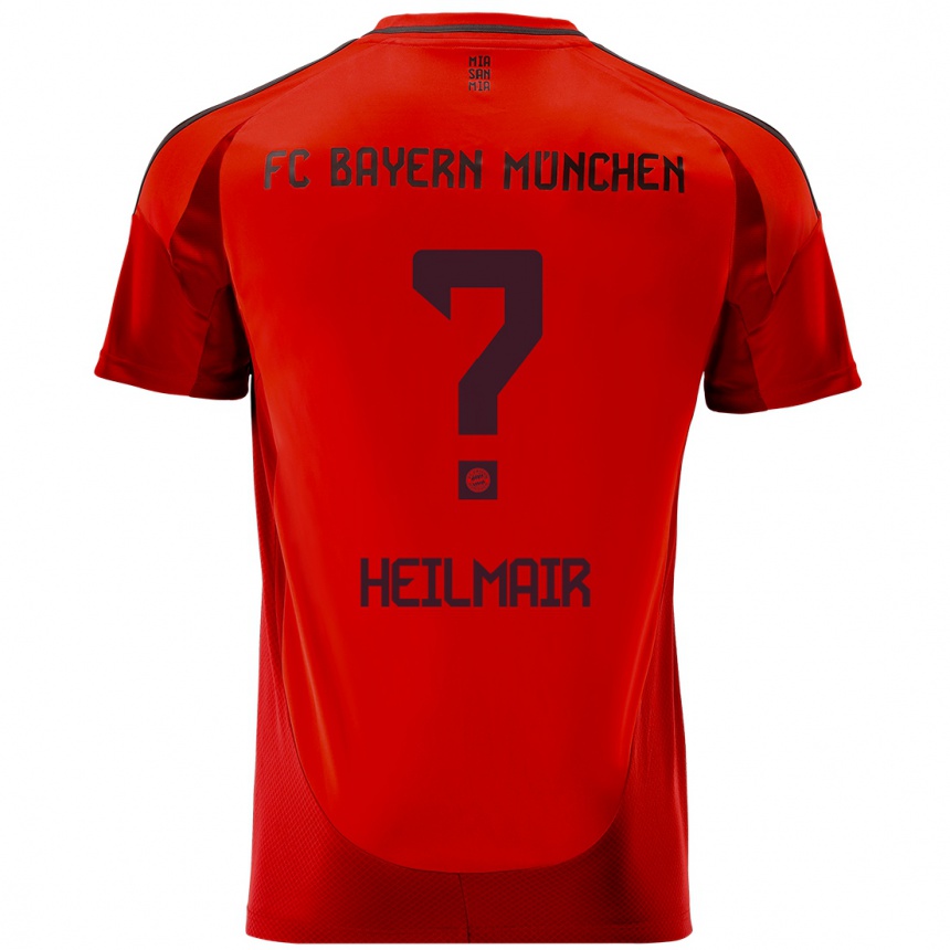 Niño Fútbol Camiseta Hannes Heilmair #0 Rojo 1ª Equipación 2024/25 México