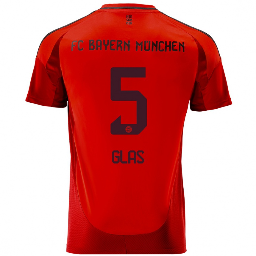 Niño Fútbol Camiseta Hanna Glas #5 Rojo 1ª Equipación 2024/25 México