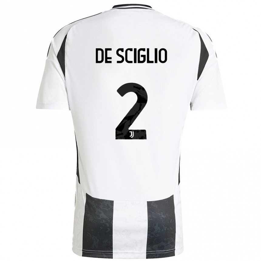 Niño Fútbol Camiseta Mattia De Sciglio #2 Blanco Negro 1ª Equipación 2024/25 México