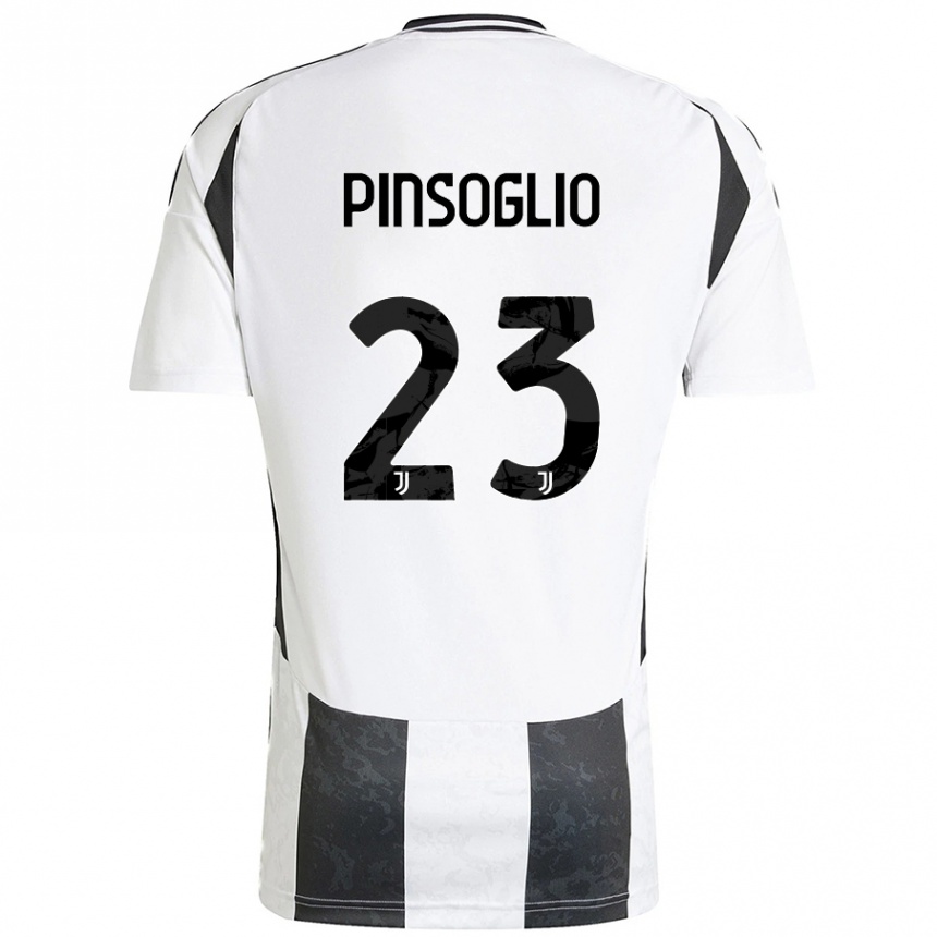 Niño Fútbol Camiseta Carlo Pinsoglio #23 Blanco Negro 1ª Equipación 2024/25 México