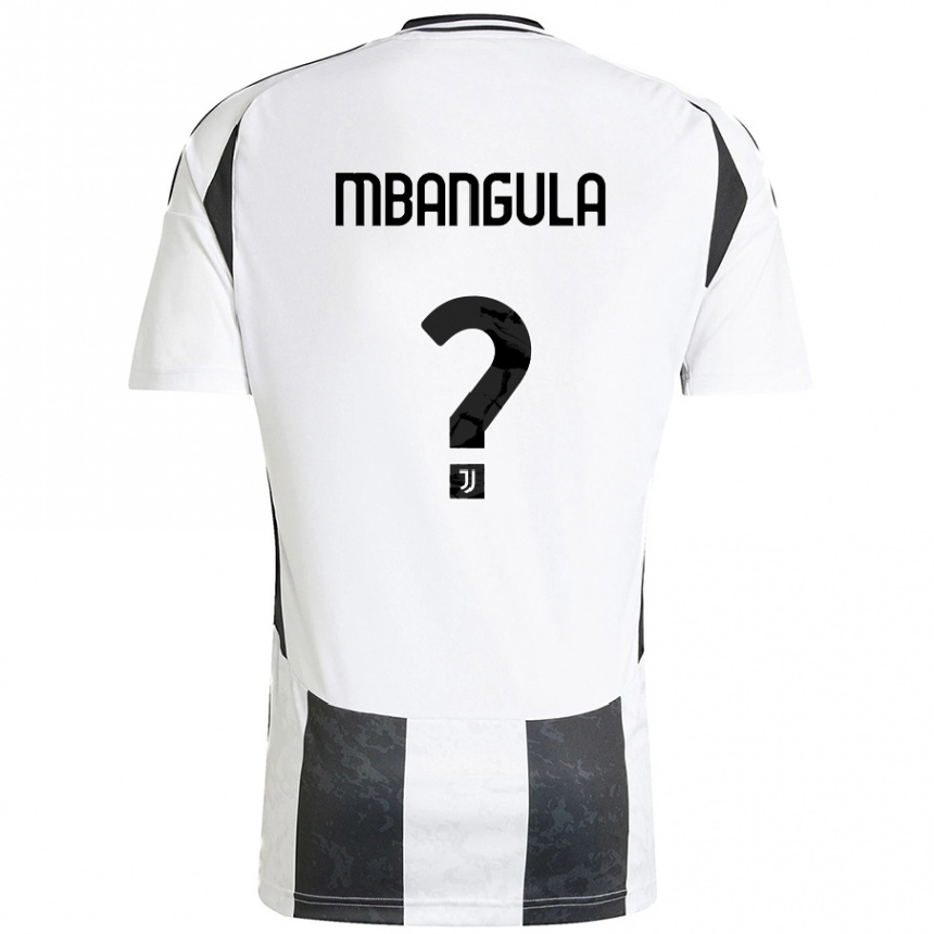 Niño Fútbol Camiseta Samuel Mbangula #0 Blanco Negro 1ª Equipación 2024/25 México