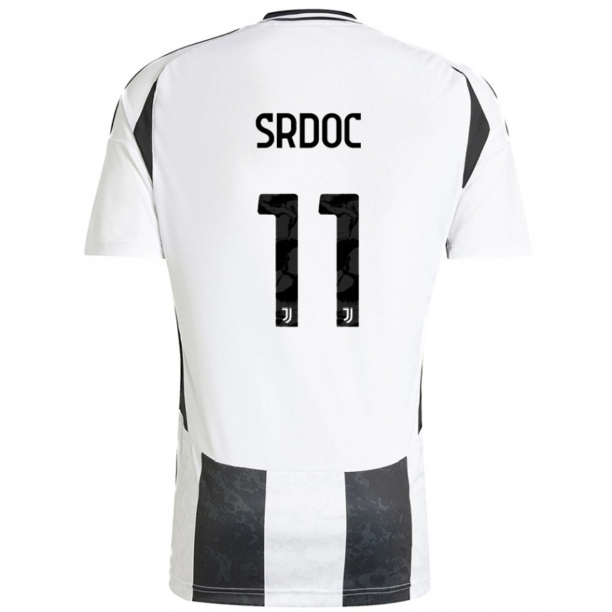 Niño Fútbol Camiseta Ivano Srdoc #11 Blanco Negro 1ª Equipación 2024/25 México