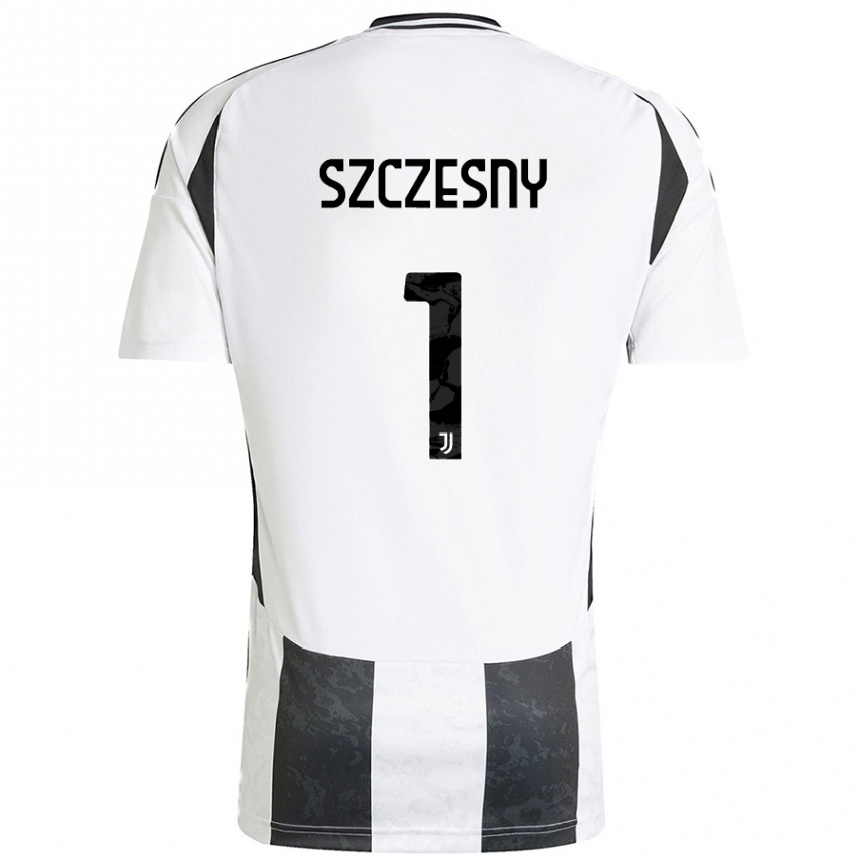 Niño Fútbol Camiseta Wojciech Szczesny #1 Blanco Negro 1ª Equipación 2024/25 México