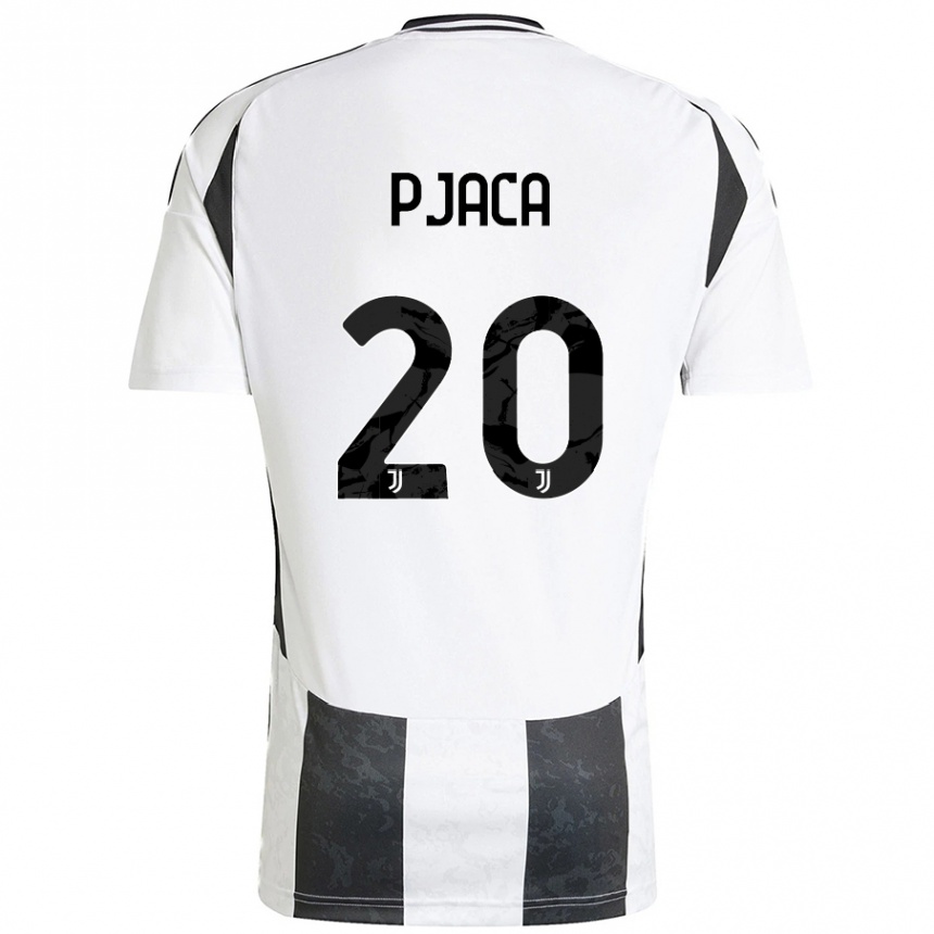 Niño Fútbol Camiseta Marko Pjaca #20 Blanco Negro 1ª Equipación 2024/25 México