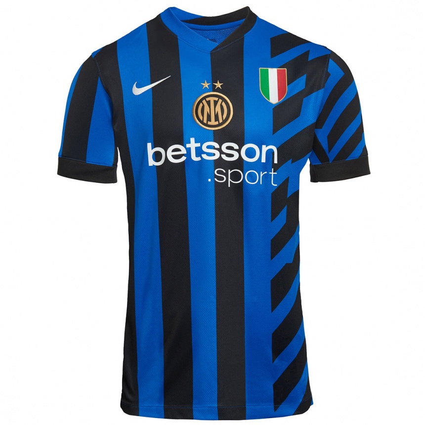 Niño Fútbol Camiseta Tatiana Bonetti #10 Azul Negro 1ª Equipación 2024/25 México