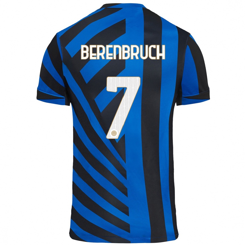 Niño Fútbol Camiseta Thomas Berenbruch #7 Azul Negro 1ª Equipación 2024/25 México