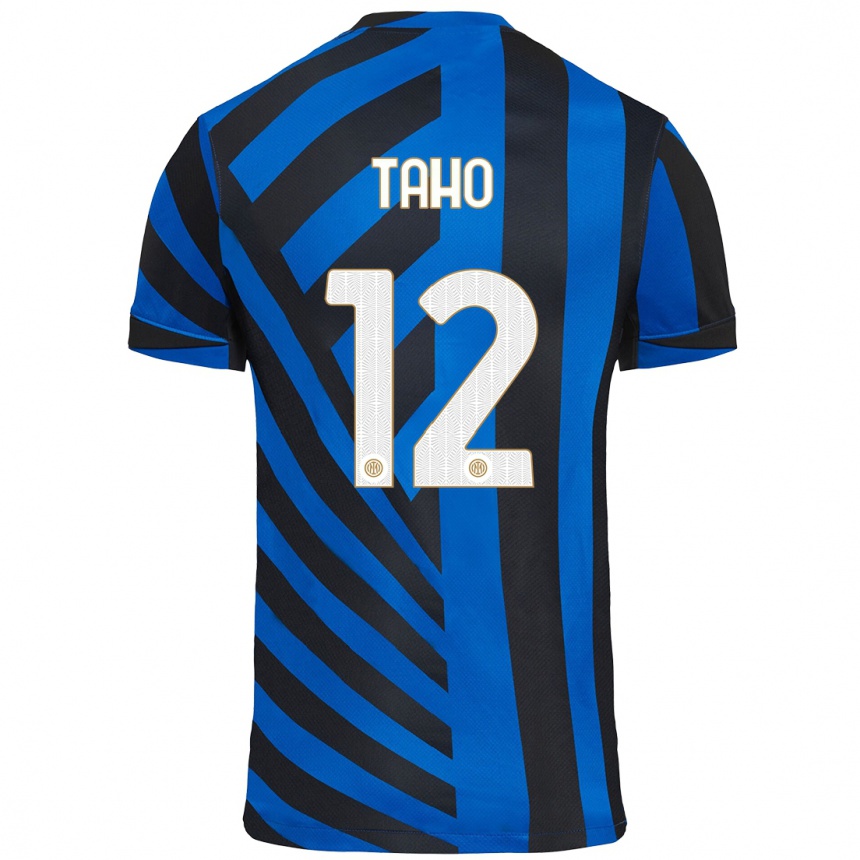 Niño Fútbol Camiseta Alain Taho #12 Azul Negro 1ª Equipación 2024/25 México