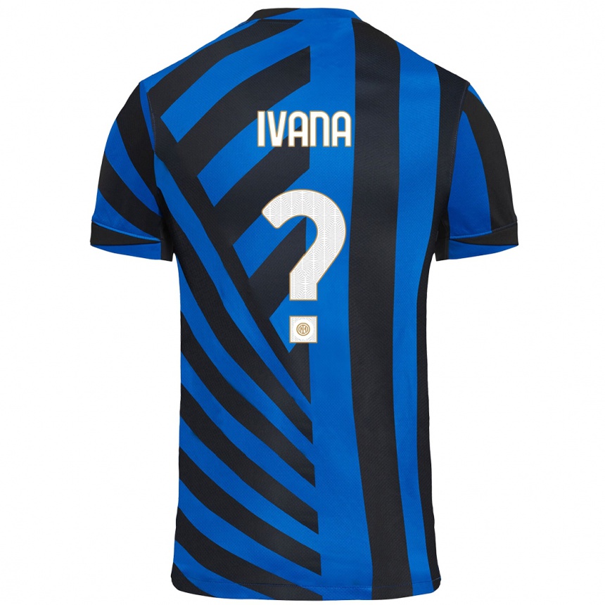 Niño Fútbol Camiseta Ivana Andrés #0 Azul Negro 1ª Equipación 2024/25 México