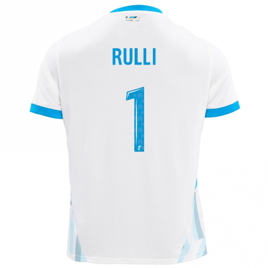 Niño Fútbol Camiseta Gerónimo Rulli #1 Blanco Azul Cielo 1ª Equipación 2024/25 México