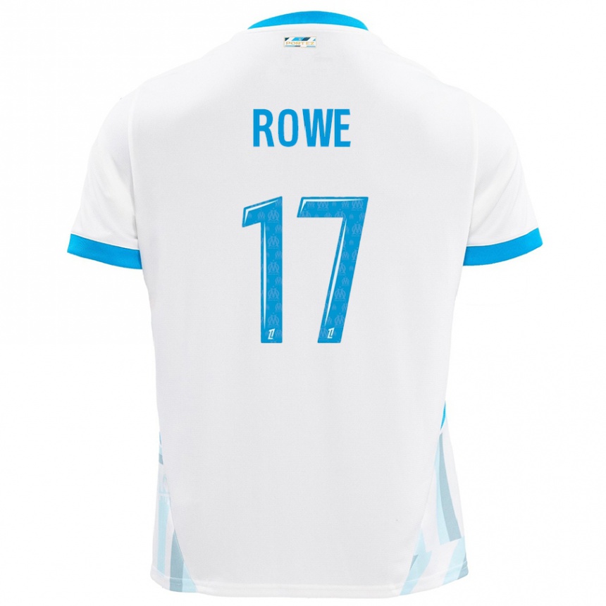 Niño Fútbol Camiseta Jonathan Rowe #17 Blanco Azul Cielo 1ª Equipación 2024/25 México