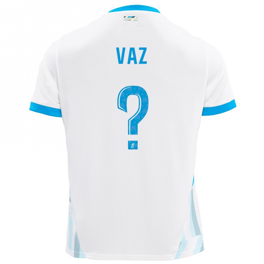 Niño Fútbol Camiseta Robinio Vaz #0 Blanco Azul Cielo 1ª Equipación 2024/25 México