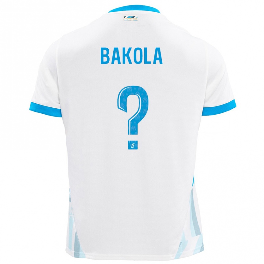 Niño Fútbol Camiseta Darryl Bakola #0 Blanco Azul Cielo 1ª Equipación 2024/25 México