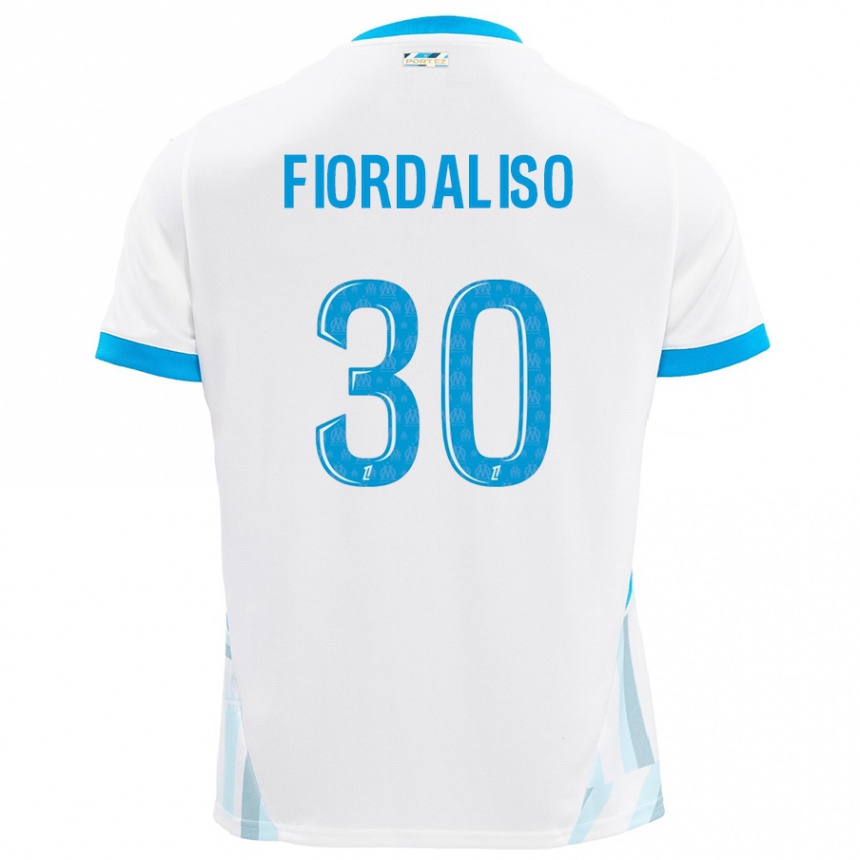 Niño Fútbol Camiseta Thelma Fiordaliso #30 Blanco Azul Cielo 1ª Equipación 2024/25 México