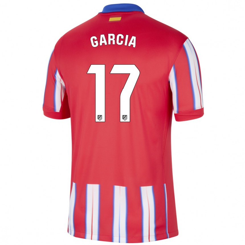 Niño Fútbol Camiseta Gaby García #17 Rojo Blanco Azul 1ª Equipación 2024/25 México