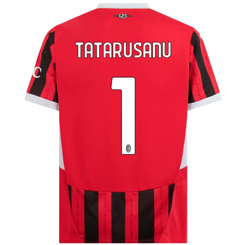 Niño Fútbol Camiseta Ciprian Tatarusanu #1 Rojo Negro 1ª Equipación 2024/25 México