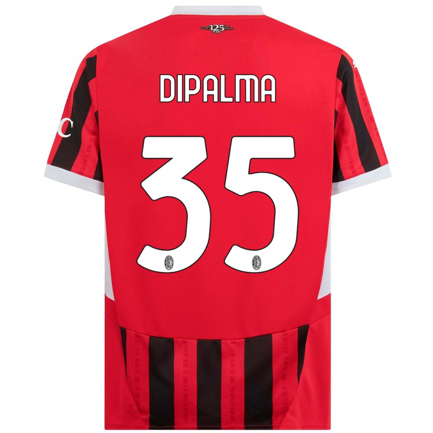 Niño Fútbol Camiseta Matteo Dipalma #35 Rojo Negro 1ª Equipación 2024/25 México