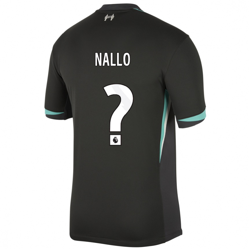 Niño Fútbol Camiseta Amara Nallo #0 Negro Antracita Blanco 2ª Equipación 2024/25 México