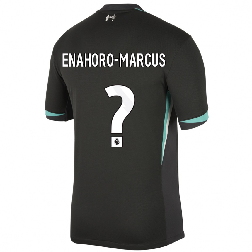 Niño Fútbol Camiseta Louis Enahoro-Marcus #0 Negro Antracita Blanco 2ª Equipación 2024/25 México