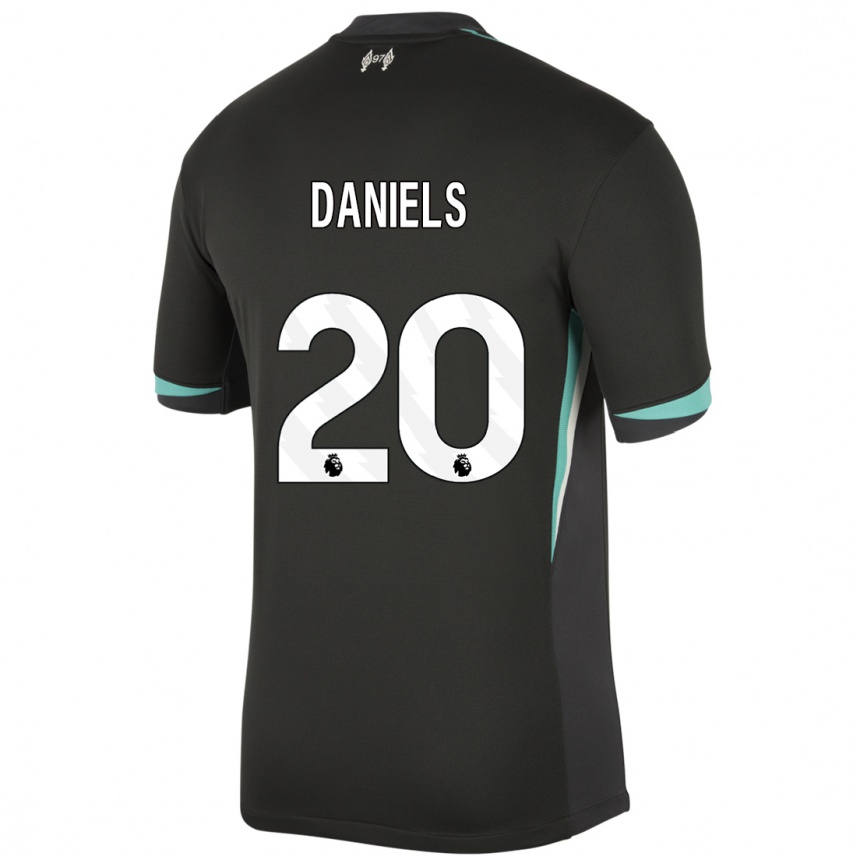 Niño Fútbol Camiseta Yana Daniels #20 Negro Antracita Blanco 2ª Equipación 2024/25 México