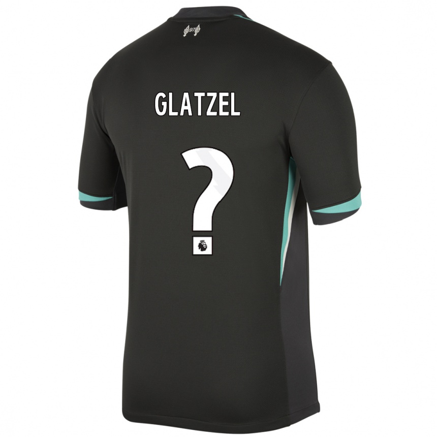 Niño Fútbol Camiseta Paul Glatzel #0 Negro Antracita Blanco 2ª Equipación 2024/25 México