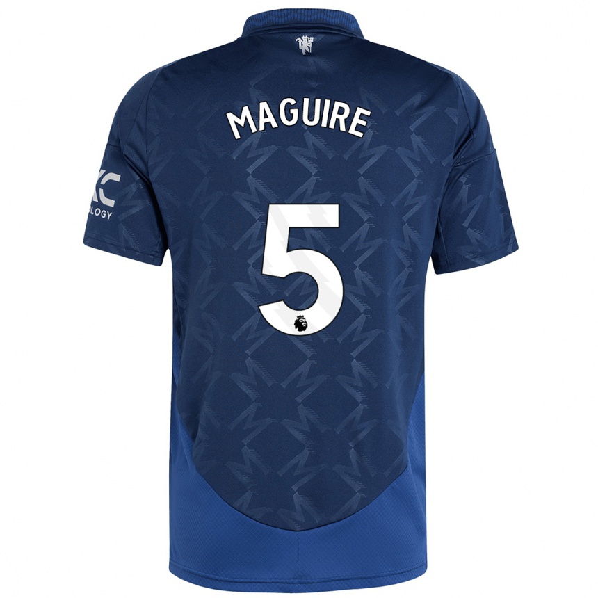 Niño Fútbol Camiseta Harry Maguire #5 Índigo 2ª Equipación 2024/25 México