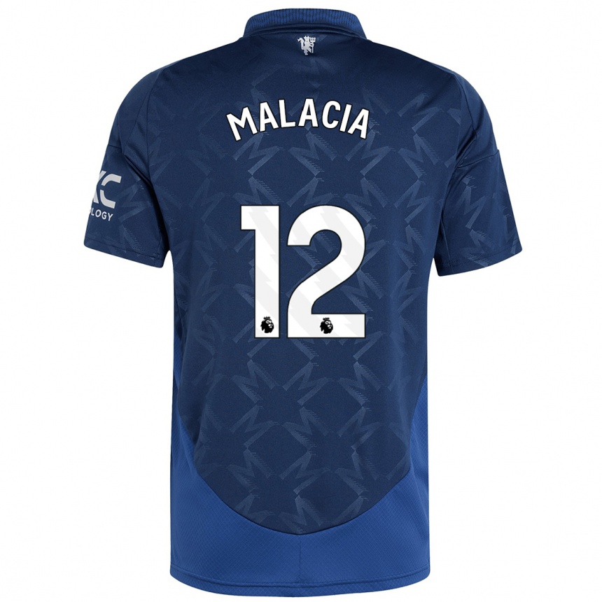 Niño Fútbol Camiseta Tyrell Malacia #12 Índigo 2ª Equipación 2024/25 México