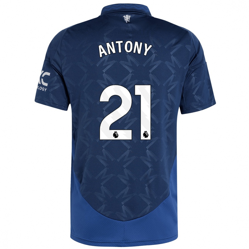 Niño Fútbol Camiseta Antony #21 Índigo 2ª Equipación 2024/25 México