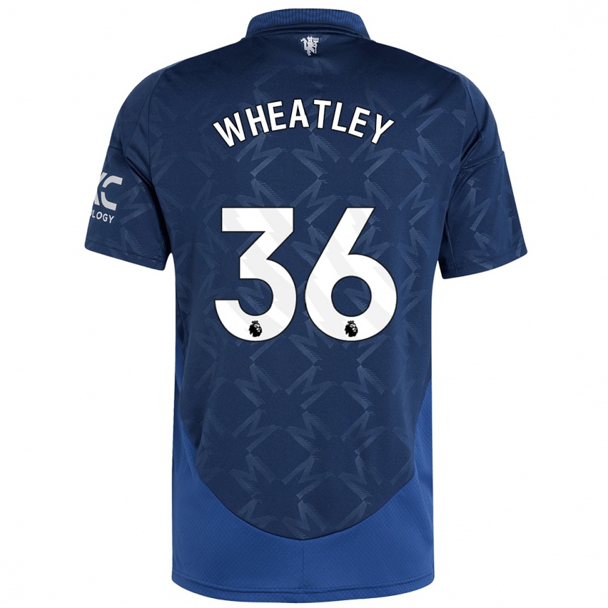 Niño Fútbol Camiseta Ethan Wheatley #36 Índigo 2ª Equipación 2024/25 México