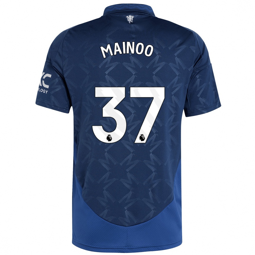 Niño Fútbol Camiseta Kobbie Mainoo #37 Índigo 2ª Equipación 2024/25 México