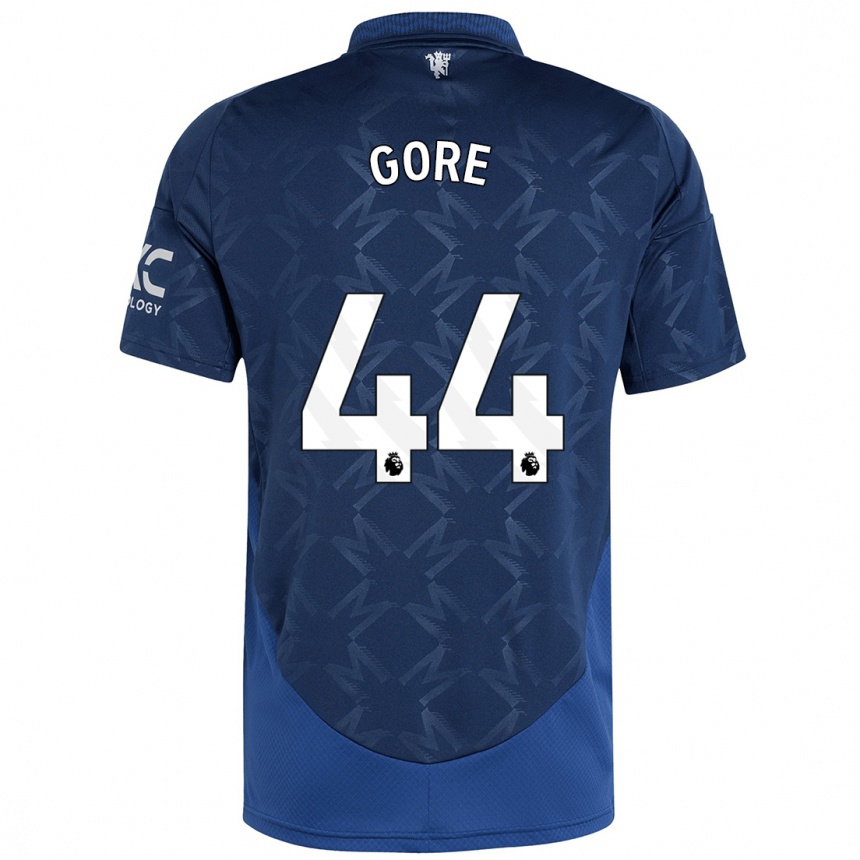 Niño Fútbol Camiseta Daniel Gore #44 Índigo 2ª Equipación 2024/25 México