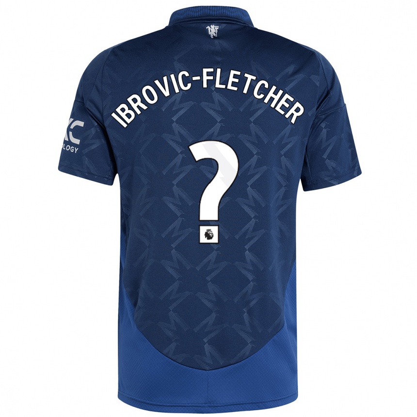 Niño Fútbol Camiseta Edward Ibrovic-Fletcher #0 Índigo 2ª Equipación 2024/25 México