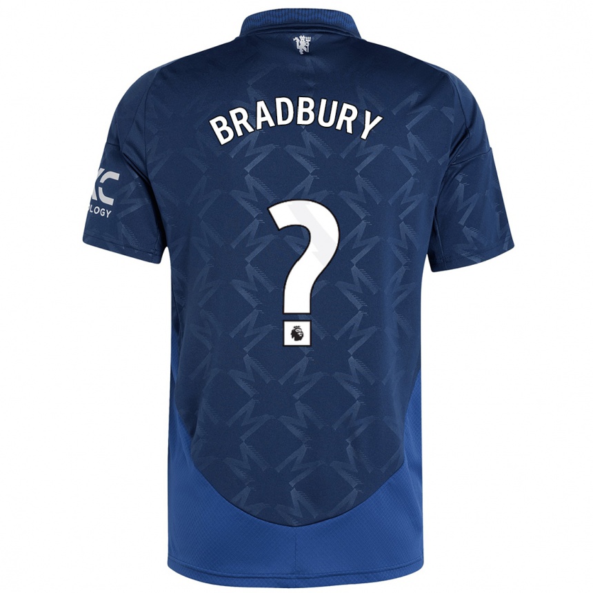 Niño Fútbol Camiseta Louie Bradbury #0 Índigo 2ª Equipación 2024/25 México