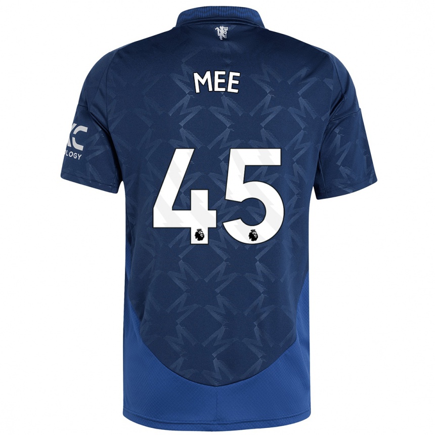 Niño Fútbol Camiseta Dermot Mee #45 Índigo 2ª Equipación 2024/25 México