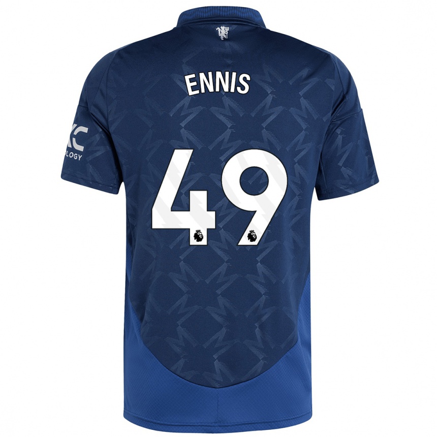 Niño Fútbol Camiseta Ethan Ennis #49 Índigo 2ª Equipación 2024/25 México