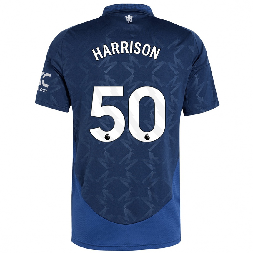 Niño Fútbol Camiseta Elyh Harrison #50 Índigo 2ª Equipación 2024/25 México