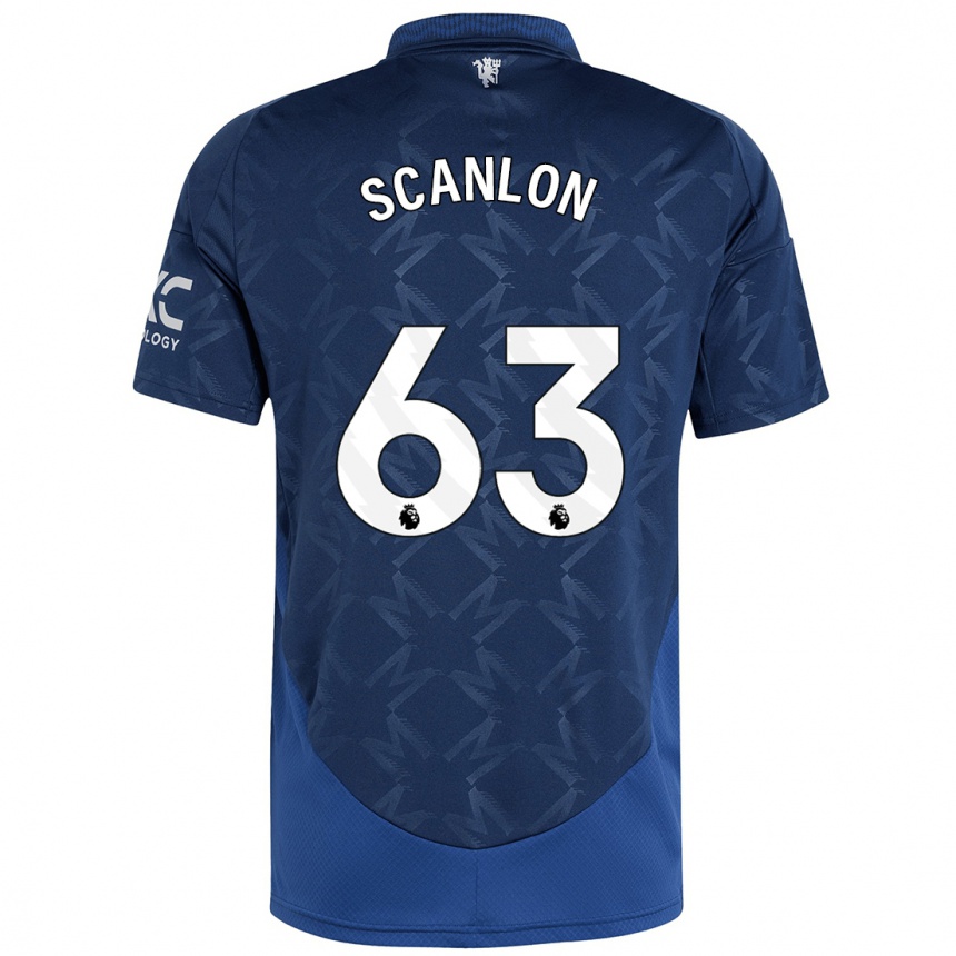 Niño Fútbol Camiseta James Scanlon #63 Índigo 2ª Equipación 2024/25 México