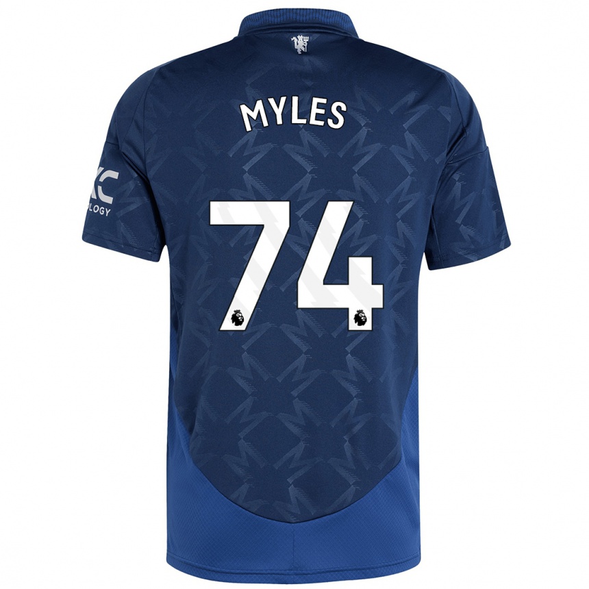 Niño Fútbol Camiseta Tom Myles #74 Índigo 2ª Equipación 2024/25 México