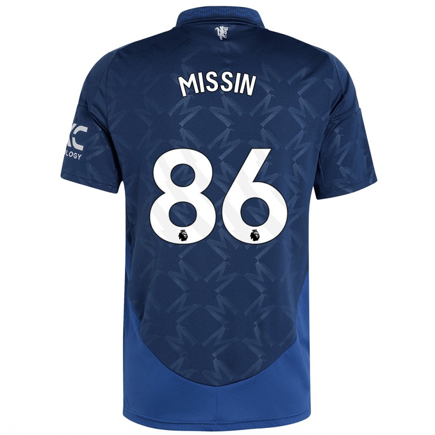 Niño Fútbol Camiseta Ashton Missin #86 Índigo 2ª Equipación 2024/25 México