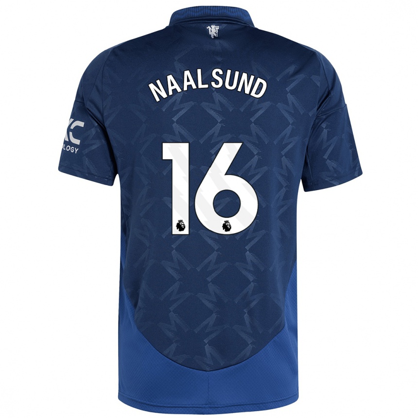 Niño Fútbol Camiseta Lisa Naalsund #16 Índigo 2ª Equipación 2024/25 México